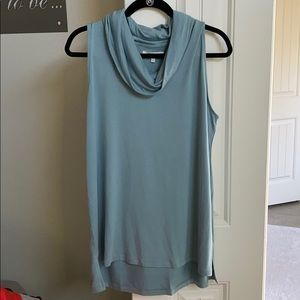 {lou & grey} NWT cowl neck soft blend top, size L